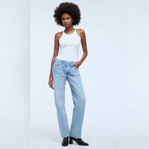 Madewell Low Slung Straight Leg Jeans - Light Wash - Sold Out on Website